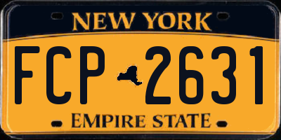 NY license plate FCP2631