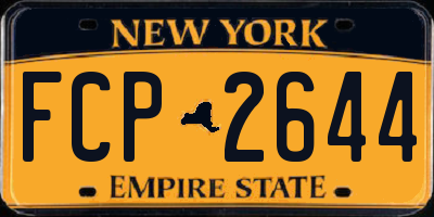 NY license plate FCP2644