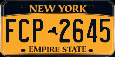 NY license plate FCP2645