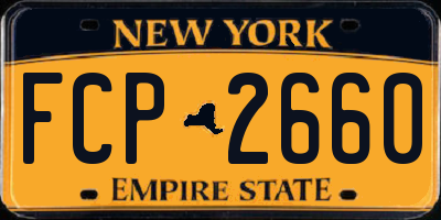 NY license plate FCP2660
