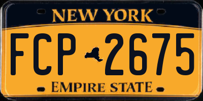 NY license plate FCP2675