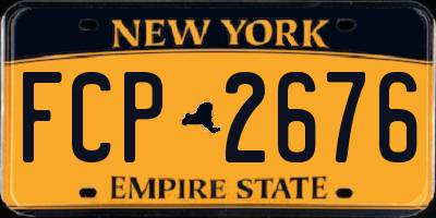 NY license plate FCP2676