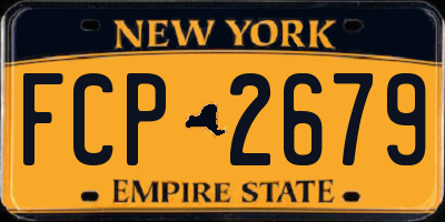 NY license plate FCP2679