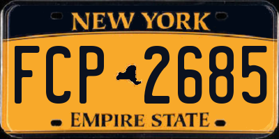 NY license plate FCP2685