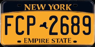 NY license plate FCP2689
