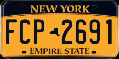 NY license plate FCP2691