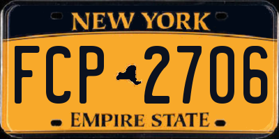 NY license plate FCP2706
