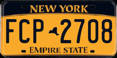 NY license plate FCP2708