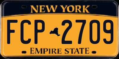 NY license plate FCP2709