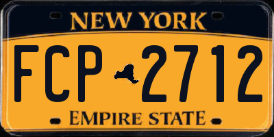 NY license plate FCP2712