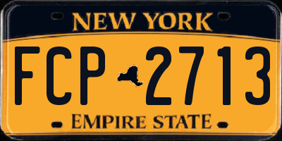 NY license plate FCP2713