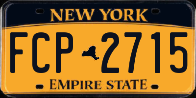 NY license plate FCP2715