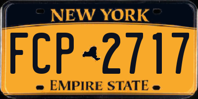 NY license plate FCP2717
