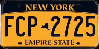 NY license plate FCP2725