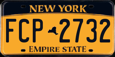 NY license plate FCP2732