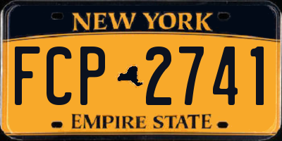 NY license plate FCP2741