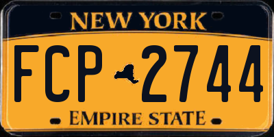 NY license plate FCP2744