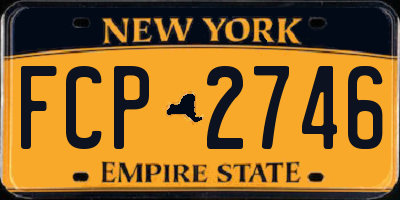 NY license plate FCP2746