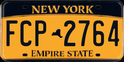 NY license plate FCP2764