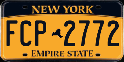 NY license plate FCP2772