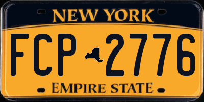 NY license plate FCP2776