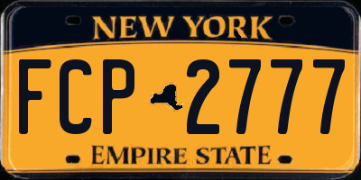 NY license plate FCP2777