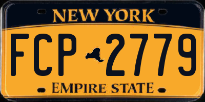 NY license plate FCP2779