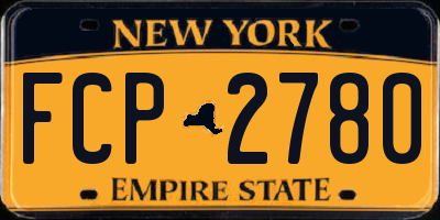 NY license plate FCP2780