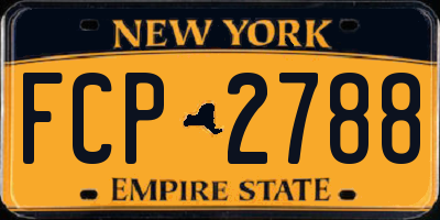 NY license plate FCP2788