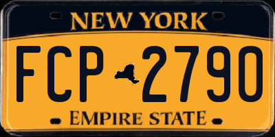 NY license plate FCP2790
