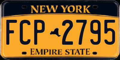 NY license plate FCP2795