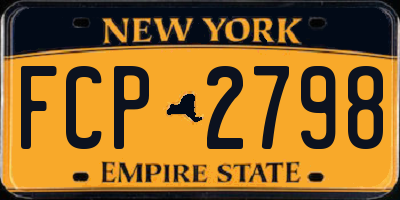 NY license plate FCP2798