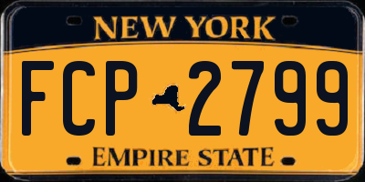 NY license plate FCP2799