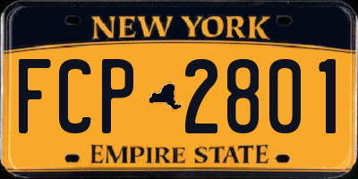 NY license plate FCP2801