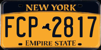 NY license plate FCP2817