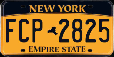 NY license plate FCP2825
