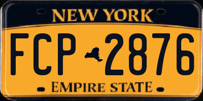 NY license plate FCP2876
