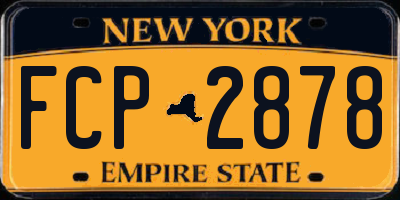 NY license plate FCP2878