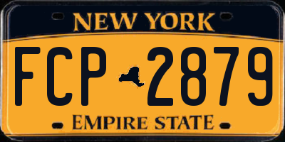 NY license plate FCP2879