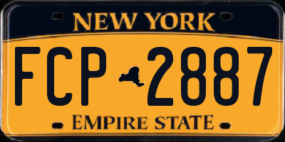 NY license plate FCP2887