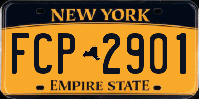 NY license plate FCP2901