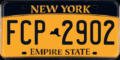 NY license plate FCP2902