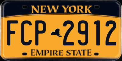 NY license plate FCP2912