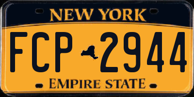NY license plate FCP2944