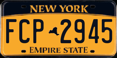 NY license plate FCP2945