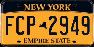 NY license plate FCP2949