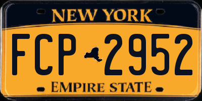 NY license plate FCP2952