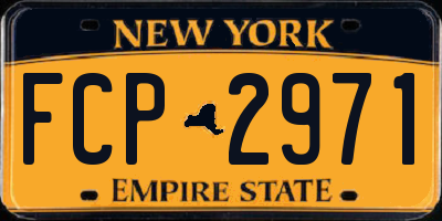 NY license plate FCP2971