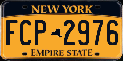 NY license plate FCP2976