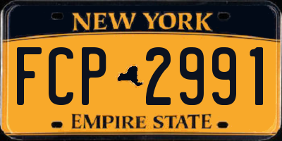 NY license plate FCP2991